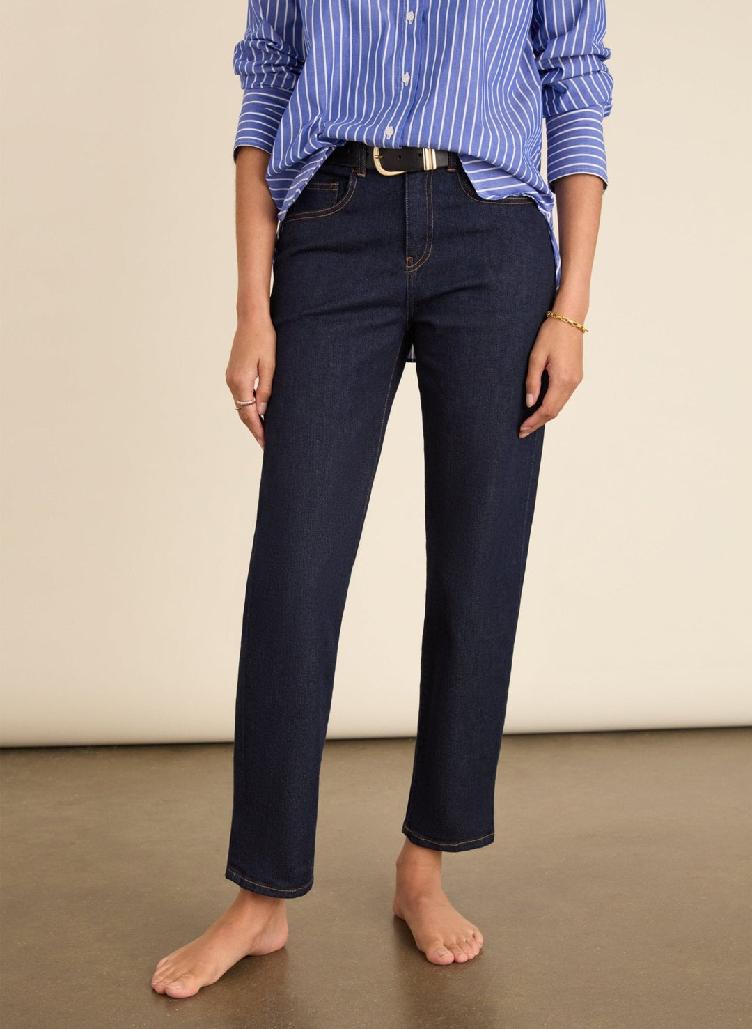 Damen Boyfriend Jeans | Bio-Baumwoll-Denim mit Stretch und zulaufendem Bein