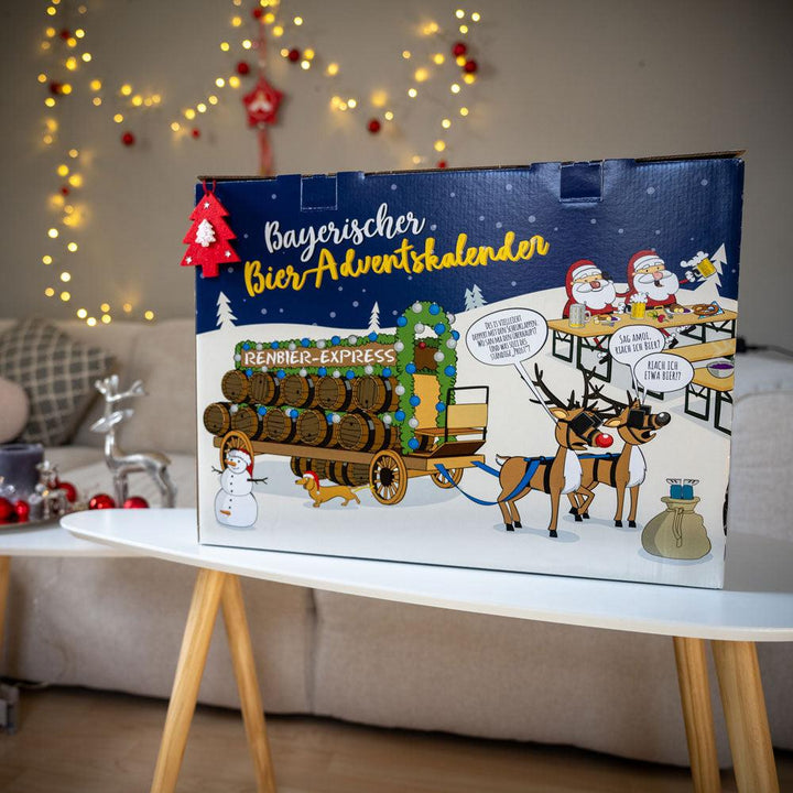 Bier Adventskalender | Bayerischer Bierkalender mit 23 Bierspezialitäten und Bierglas