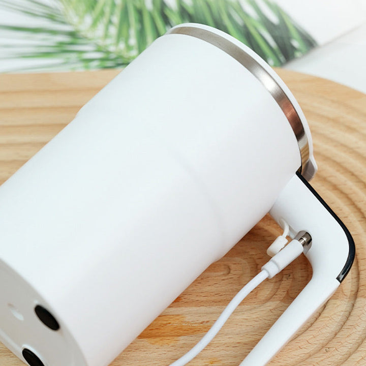 Selbstrührende Tasse | Magnetische Rührfunktion mit Temperaturanzeige &amp; Edelstahl für Kaffee, Shakes und Getränke