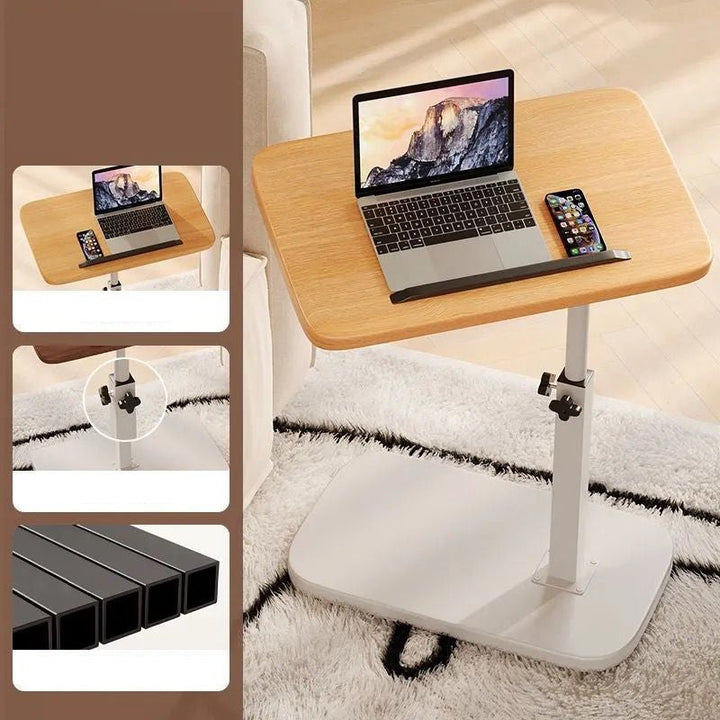 Laptoptisch | Höhenverstellbar 45–80 cm mit Rollen, 360° Drehfunktion und 30 kg Belastbarkeit