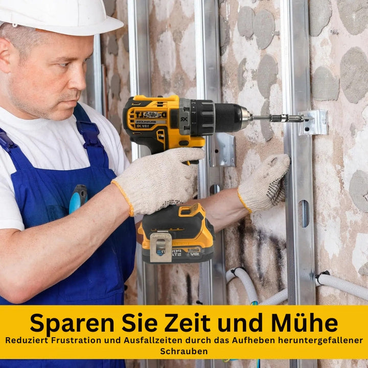 Schraubenhalter für Bohrmaschine mit Federklemme | Einhand-Präzisionsgriff | Sicheres Schrauben ohne Verrutschen