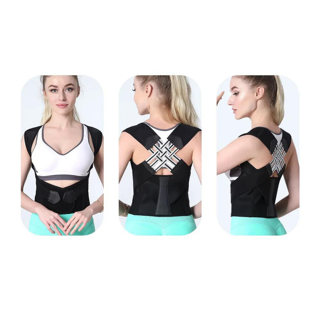 Posture corrector back support | Discreet under clothing &amp; adjustable straps | Supports upright posture, comfortable for everyday use