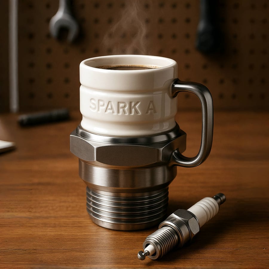 PistonPerk - Tasse bougie pour amateurs de moteurs