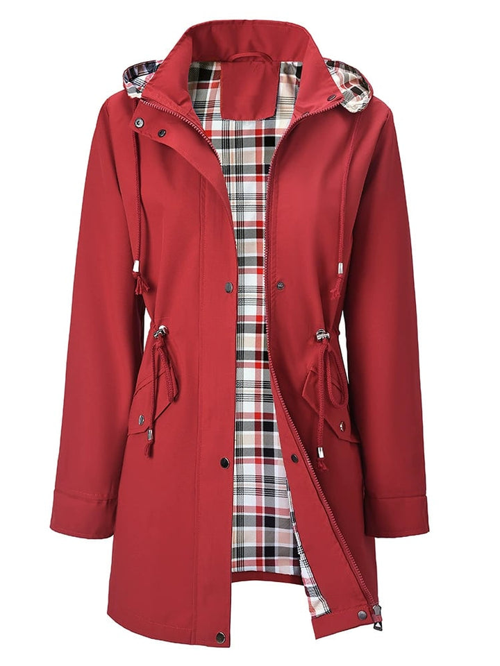 Damen Winterjacke lang mit Reißverschluss | Warme Jacke mit praktischen Taschen und bequemer Passform für Alltag und Freizeit