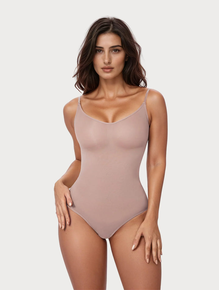 Damen Shapewear Body mit Bauchkontrolle | Nahtlos &amp; atmungsaktiv | Vier-Wege-Stretch, unsichtbar unter Kleidung