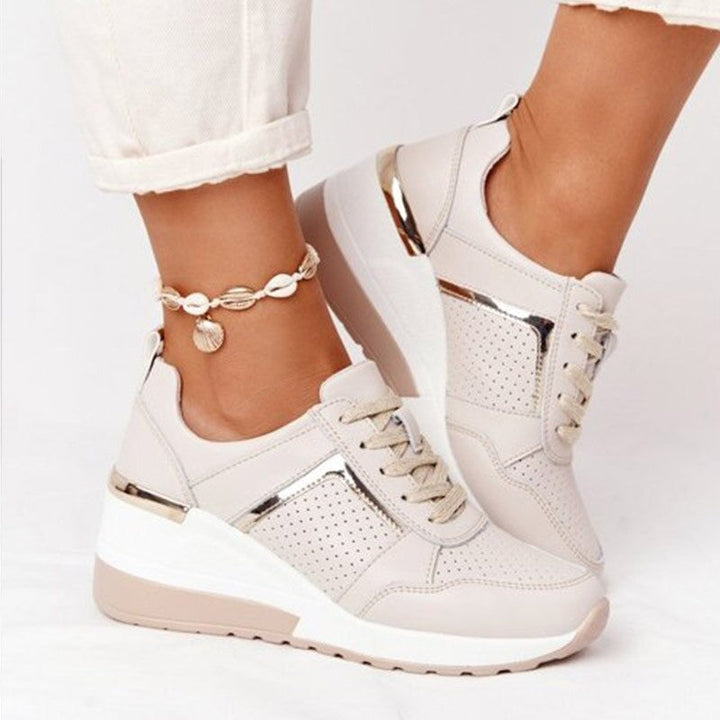 Damen Sneaker Bequem &amp; Modisch | Alltagsschuhe mit Dämpfung &amp; Rutschfester Sohle | Leichte Freizeitschuhe für Jeden Tag
