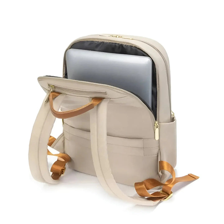 Damen Rucksack mit Laptopfach bis 14 Zoll | Wasserabweisender, leichter Rucksack für Büro, Reisen und Alltag