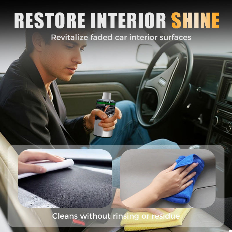 Auto Interieur-Reiniger 100 ml | Für Leder, Vinyl &amp; Kunststoff | Geruchsneutralisation, Glanz &amp; UV-Schutz | Schutzschicht
