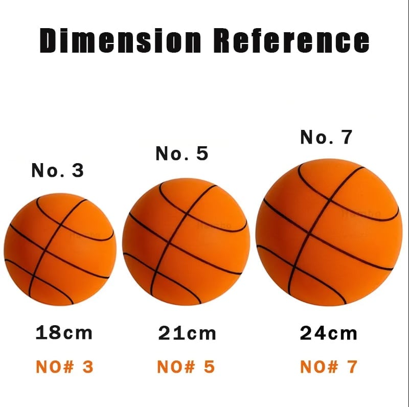 Weich &amp; Leise Basketball | PU-Schaum Indoor-Ball | Geräuscharm, Möbelfreundlich &amp; Federnd | inkl. Netztasche