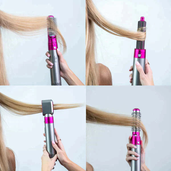5-in-1 hot air styler | Fast heating technology | Ceramic coating | Attachments for drying, straightening &amp; curling