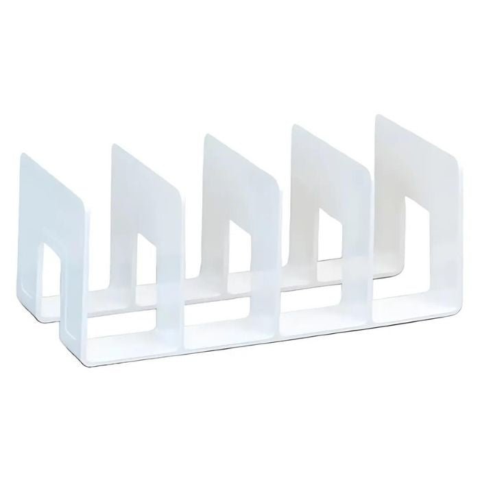Book organizer with 4 compartments for desk &amp; cabinet | Can be placed horizontally or vertically | Quick access, sleek design