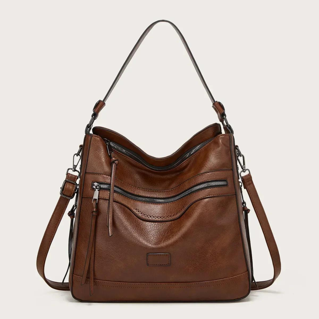 Damen Umhängetasche | Große Schultertasche mit verstellbarem Riemen, geräumigem Hauptfach und praktischer Innenaufteilung