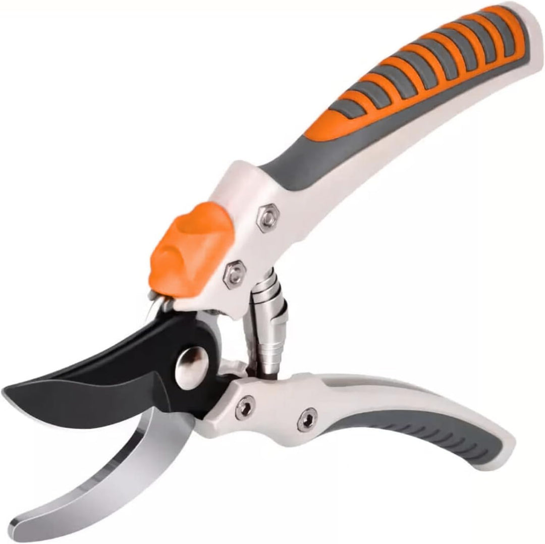 Bypass Gartenschere mit Kohlenstoffstahlklinge | Präzisionsschere für Äste bis 19 mm | Ergonomische Softgrip-Griffe | Für Garten &amp; Obstschnitt