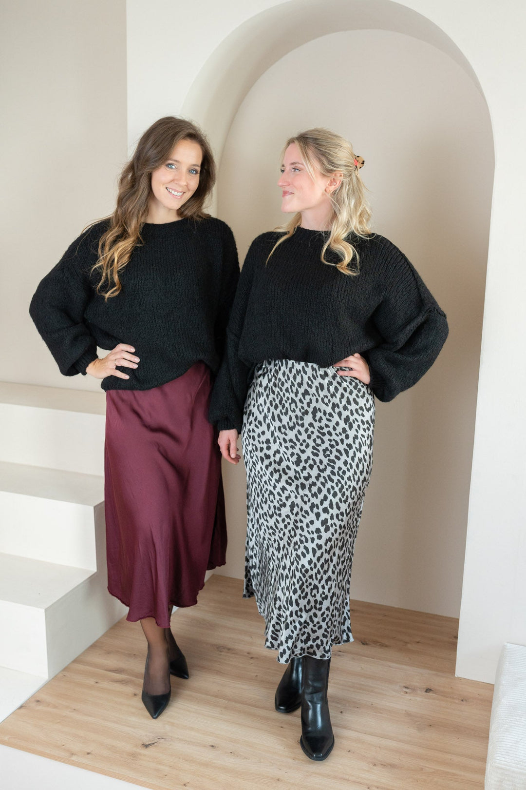 Damen Satinrock Midi | Eleganter Midirock mit fließendem Schnitt, sanft glänzender Oberfläche und elastischem Bund für Alltag und Abendlooks