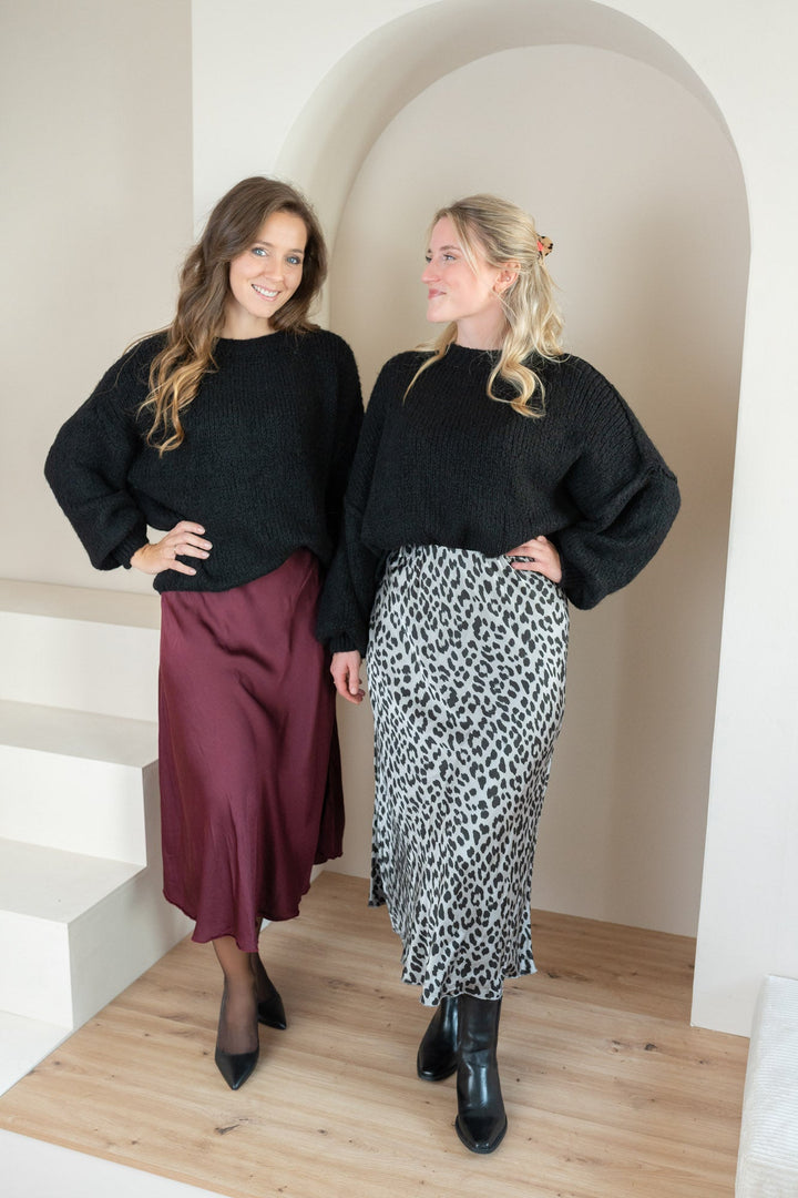 Damen Satinrock Midi | Eleganter Midirock mit fließendem Schnitt, sanft glänzender Oberfläche und elastischem Bund für Alltag und Abendlooks
