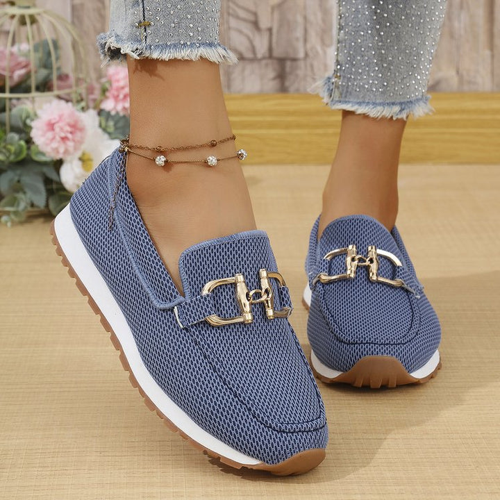 Damen Canvas Sneaker | Atmungsaktive Low Top Freizeitschuhe mit flacher Sohle für Alltag und Freizeit