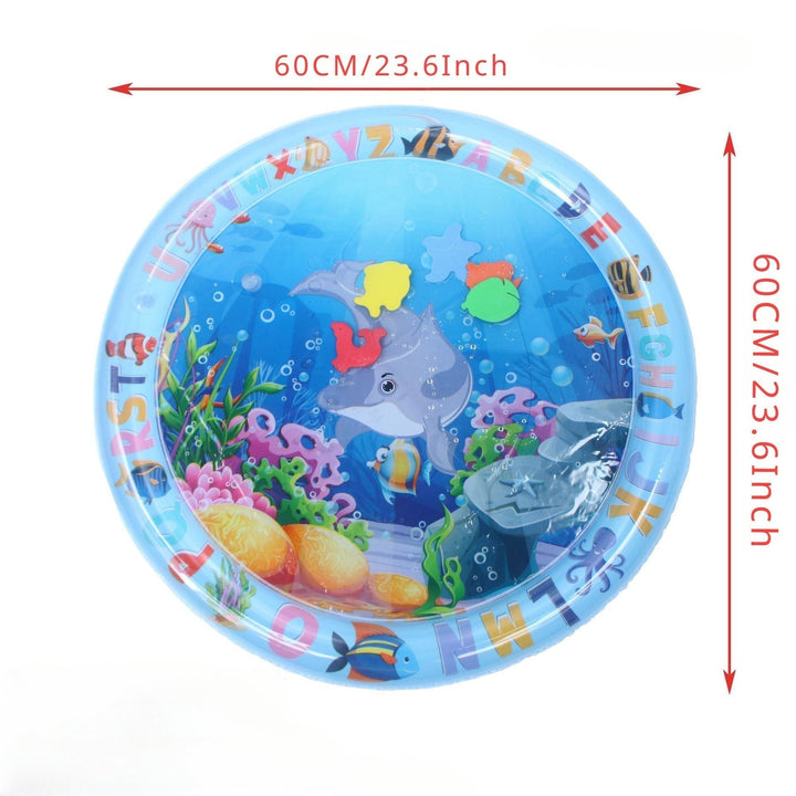 Wasser-Spielmatte für Katzen | Interaktive Katzenmatte mit Fischmotiven | Kühlende Spielmatte aus PVC