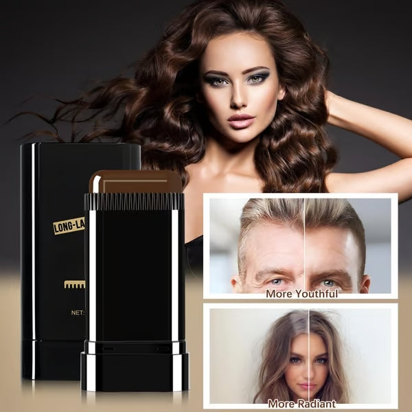 AnsatzFix Stick racine de cheveux | Couverture rapide des cheveux gris &amp; rafraîchissement de couleur | Résistant au frottement &amp; fini naturel