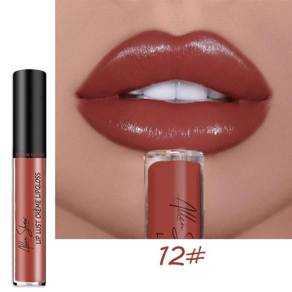 Creme-Lippenstift 12 Farben | Intensive Deckkraft mit pflegendem Finish | Cremige Textur, feuchtigkeitsspendend &amp; langanhaltend