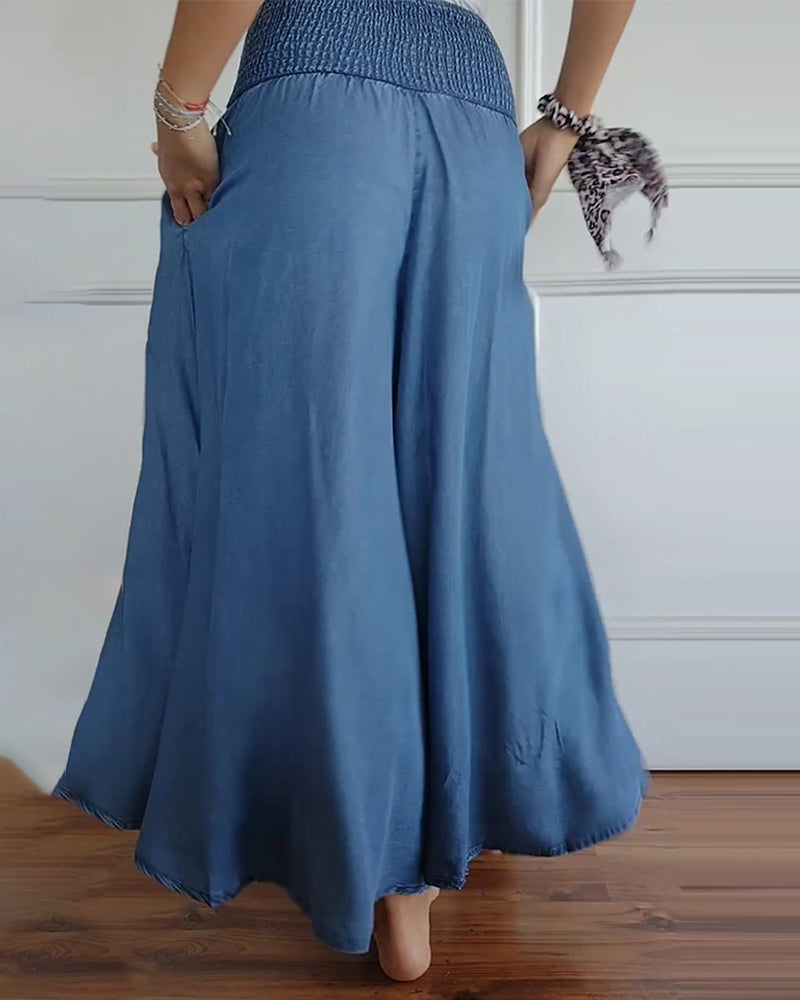 Maha Pantalon™ - Breite Hosenbeine mit elastischem Bund