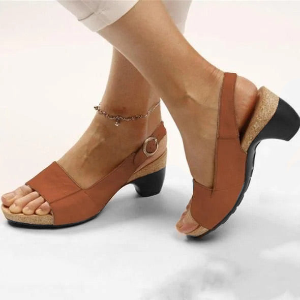 Damen Pumps mit niedrigem Blockabsatz | Bequeme elegante Schuhe mit weicher Sohle | Stabiler Alltagslook