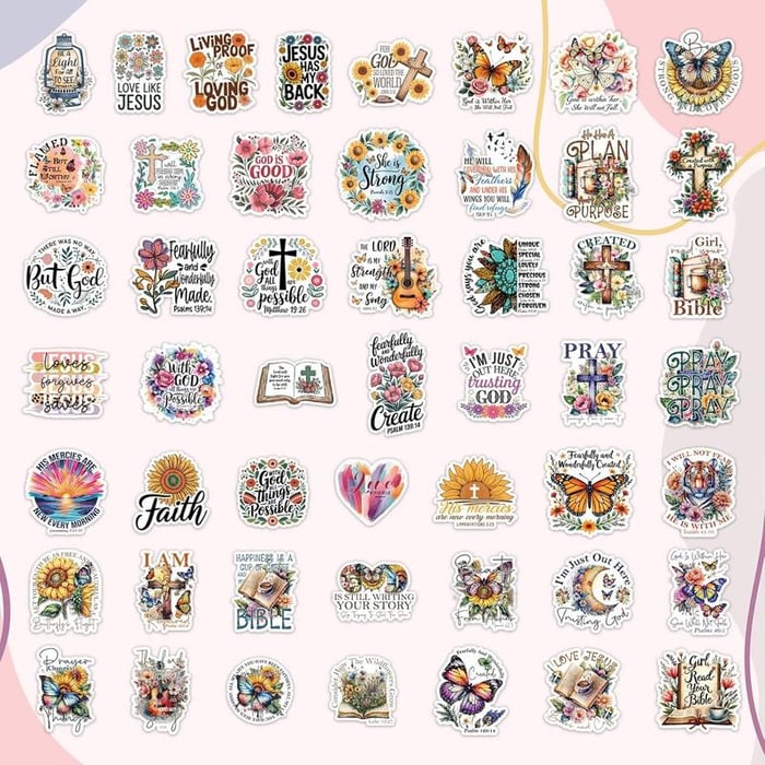 FaithGlow – Inspirierendes Bibel-Sticker-Set