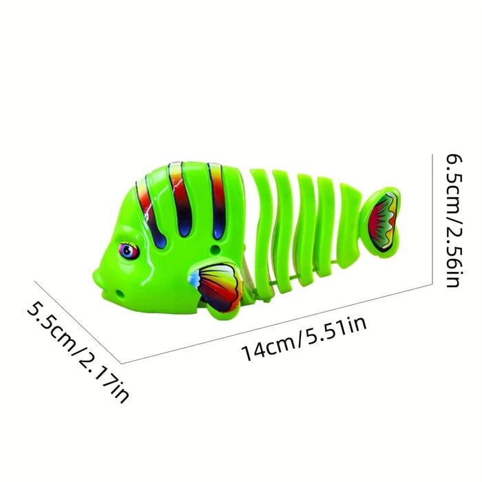 Giocattolo da pesca a molla per bambini | Rotazione a 360° e movimenti acrobatici | Plastica resistente | Carino come regalo