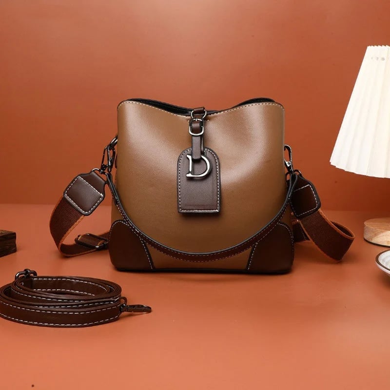 Damen Schultertasche Retro aus PU 21×19×12 cm | Mehrere Fächer &amp; Magnetverschluss | Verstellbare Riemen, viele Farben