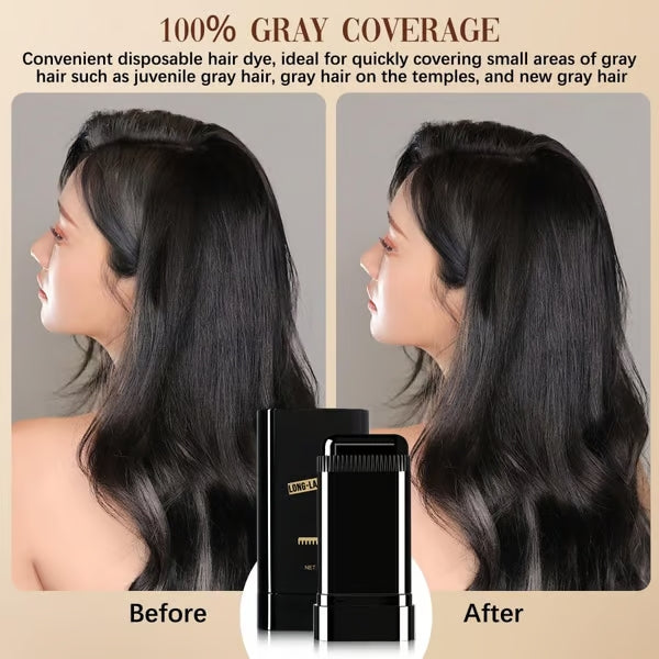AnsatzFix Stick racine de cheveux | Couverture rapide des cheveux gris &amp; rafraîchissement de couleur | Résistant au frottement &amp; fini naturel