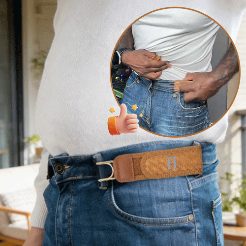 Elastischer Gürtel | Ohne Löcher, stufenlos verstellbar und flexibel für Jeans, Chinos und Freizeithosen