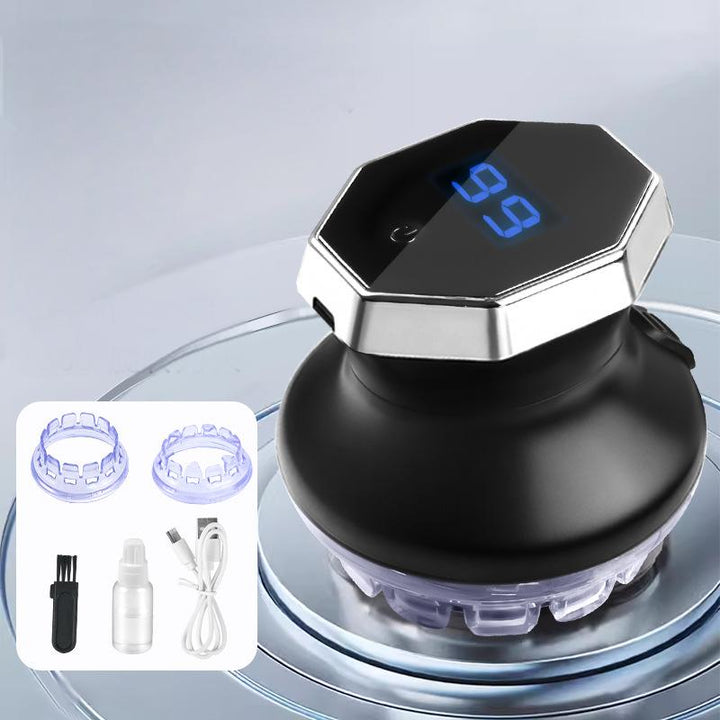 Automatic hair clipper with 360° rotary head | 3 length settings, stainless steel blades | LED display, USB-C in 2 hours