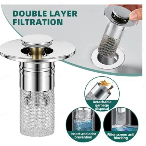 FlowGuard™ — Keep drains clear and protect precious treasures instantly