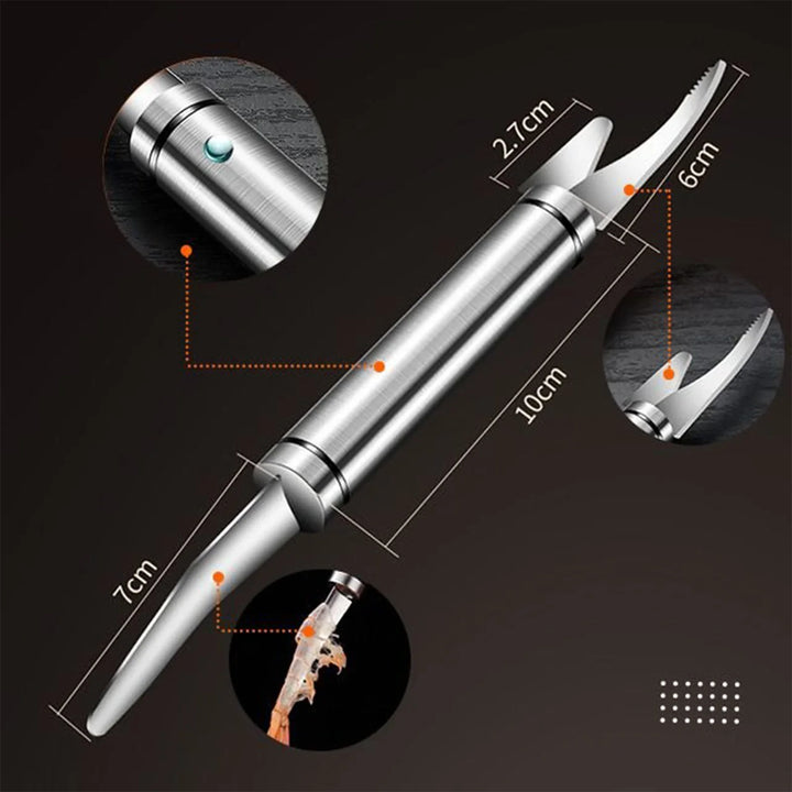 SeaMaster | Coltello multifunzione 5-in-1 per gamberi e pesce