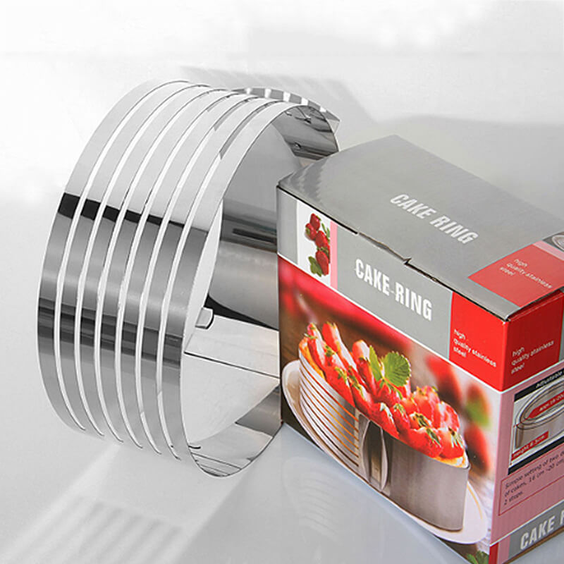 Tagliatorte regolabile in acciaio inox | Strati di torta precisi | Per torte Ø 15–30 cm