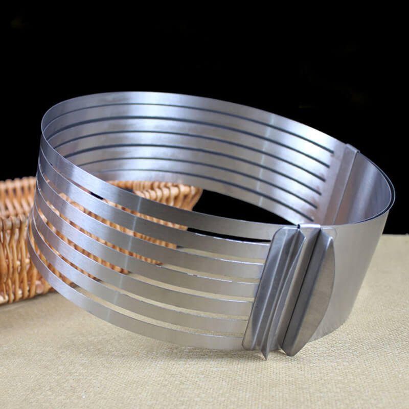Tagliatorte regolabile in acciaio inox | Strati di torta precisi | Per torte Ø 15–30 cm
