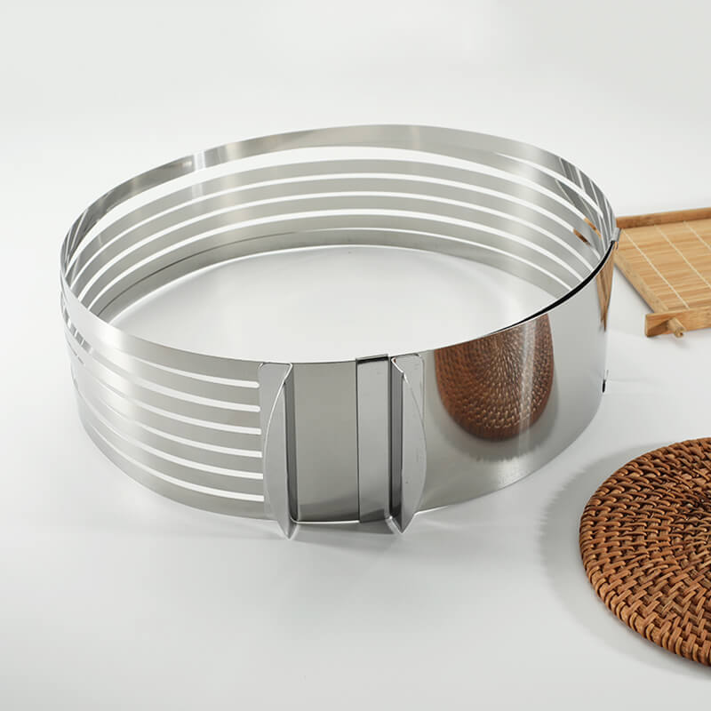 Tagliatorte regolabile in acciaio inox | Strati di torta precisi | Per torte Ø 15–30 cm