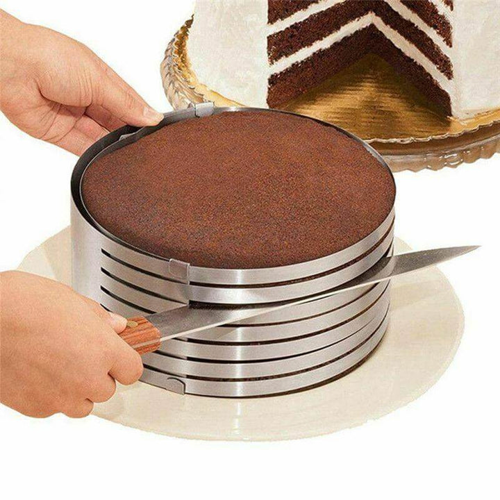Tagliatorte regolabile in acciaio inox | Strati di torta precisi | Per torte Ø 15–30 cm