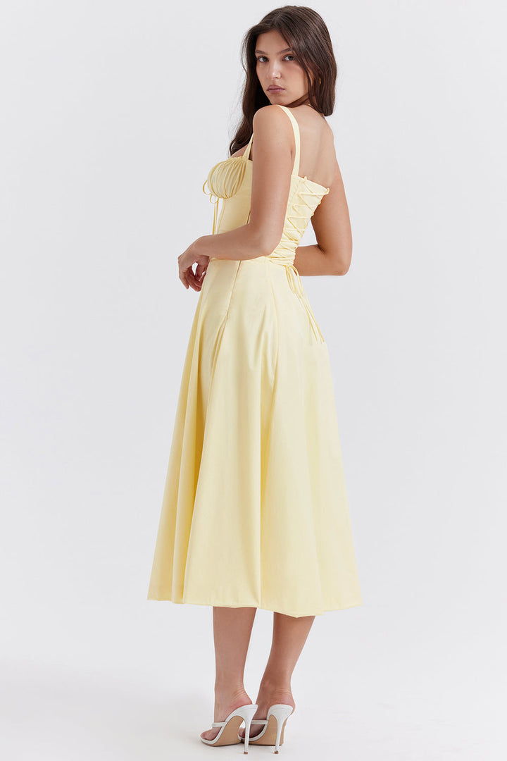 Damen Korsettkleid Elegant &amp; Figurbetont | Sommerkleid mit Femininer Silhouette | Für Partys, Hochzeiten &amp; Besondere Anlässe