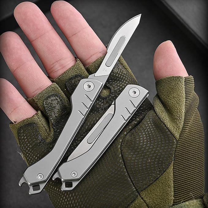 BladeSwift - Bisturi pieghevole con 10 lame intercambiabili