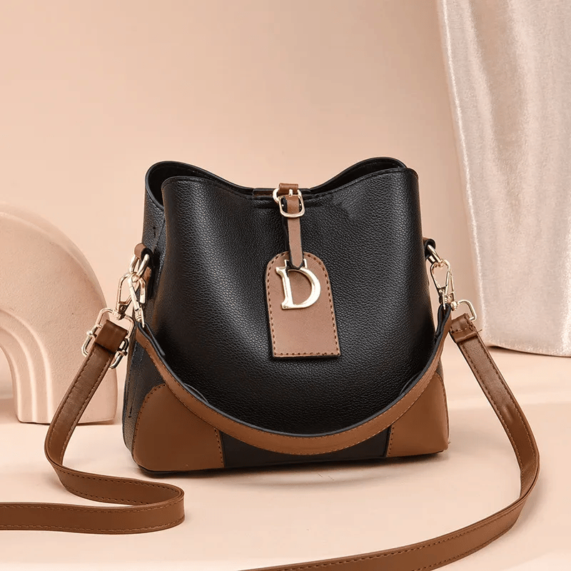 Damen Schultertasche Retro aus PU 21×19×12 cm | Mehrere Fächer &amp; Magnetverschluss | Verstellbare Riemen, viele Farben