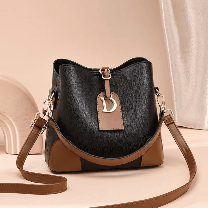 Damen Schultertasche Retro aus PU 21×19×12 cm | Mehrere Fächer &amp; Magnetverschluss | Verstellbare Riemen, viele Farben