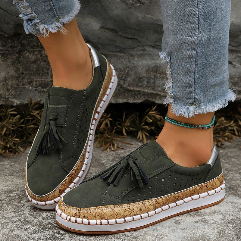 Tasselina™ – Stilvolle Damen Loafer mit dekorativen Quasten