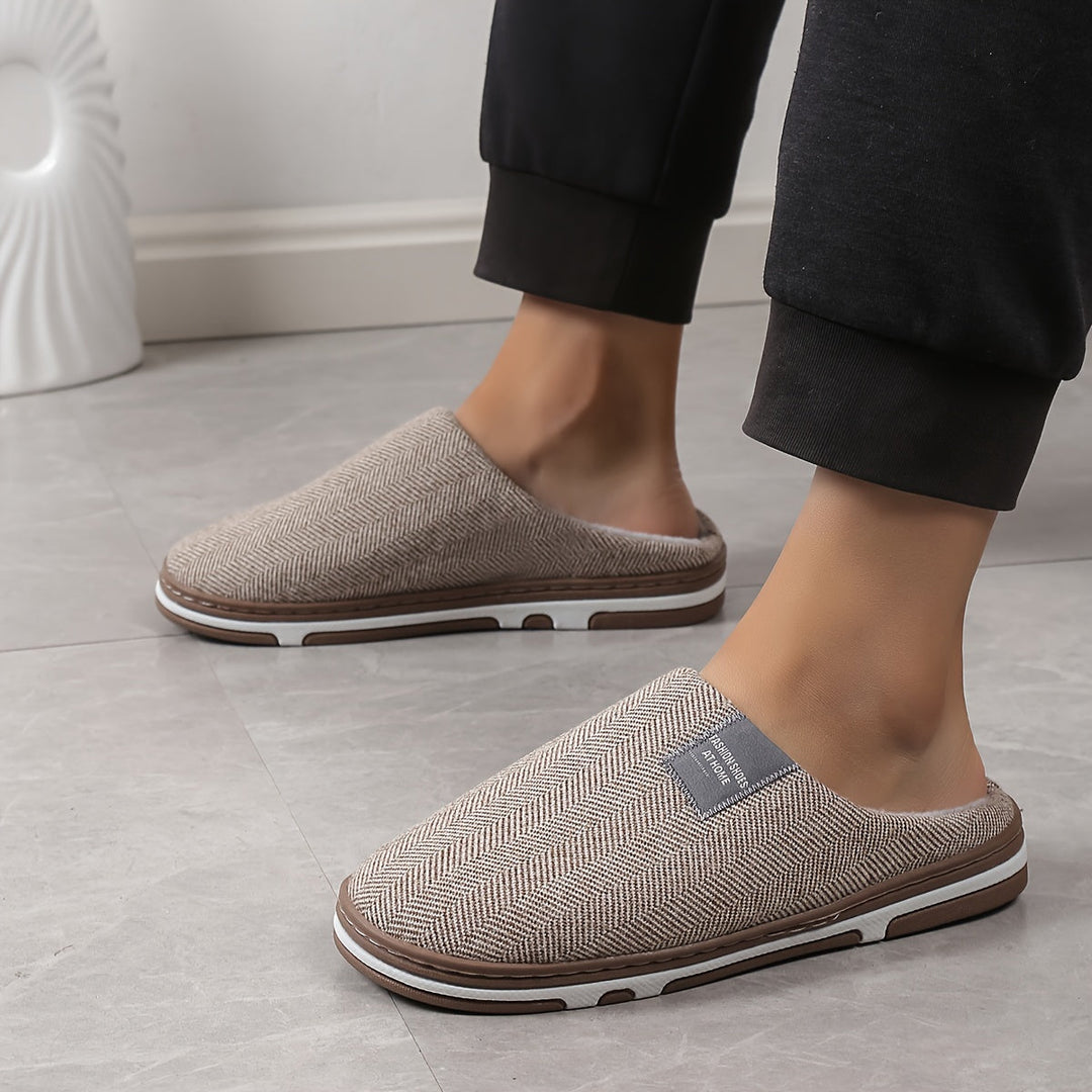 Herren Hausschuhe warm und bequem | Weiche Pantoffeln mit geräumiger Passform für Zuhause, Homeoffice und kalte Tage