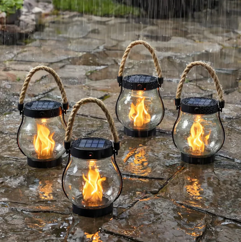 LumaFlick™ Solar-Flammenlaterne — Verwandeln Sie Ihre Nächte mit gemütlichem, fesselndem Licht, das den ganzen Abend anhält