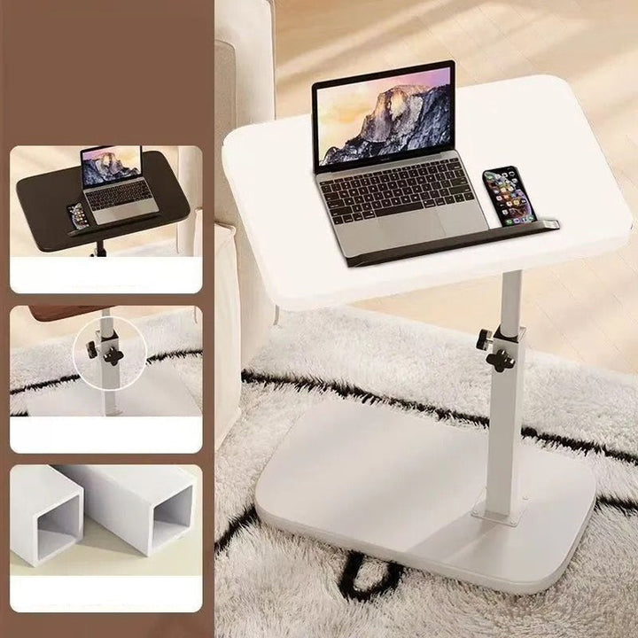 Laptoptisch | Höhenverstellbar 45–80 cm mit Rollen, 360° Drehfunktion und 30 kg Belastbarkeit