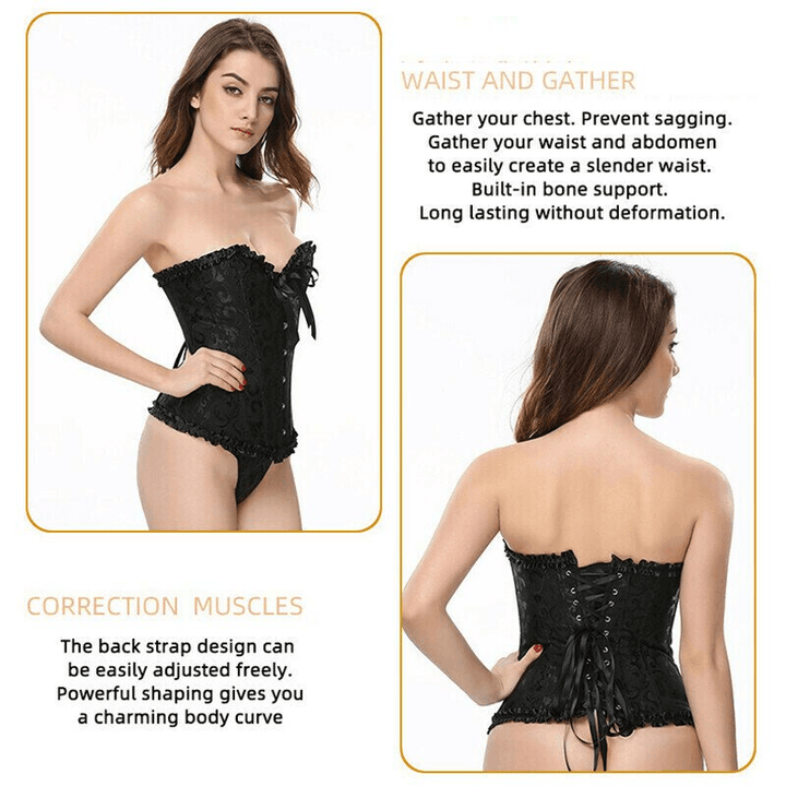 EloiseShape™ Luxus fűző | Emel és formál | Kényelmes tartás derékra, mellre és testtartásra