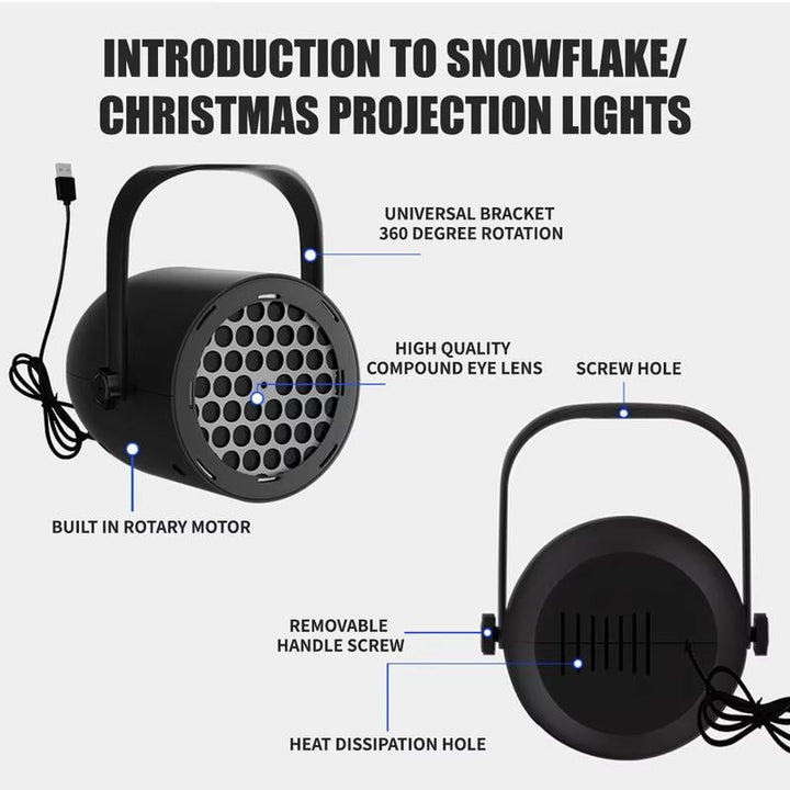 🎄🔌LED-Weihnachts-Projektionslampe