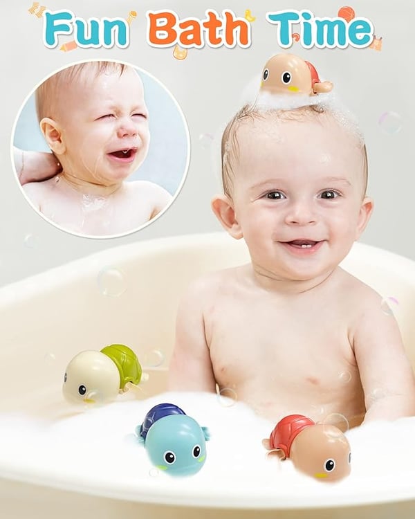 TinyTide - Interaktives Schildkröten-Badespielzeug-Set