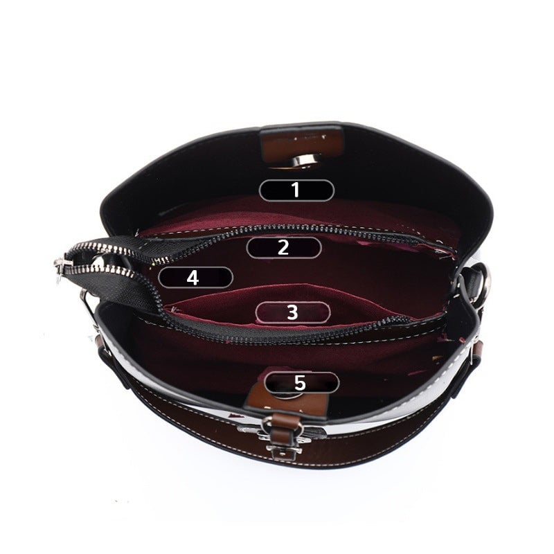 Damen Schultertasche Retro aus PU 21×19×12 cm | Mehrere Fächer &amp; Magnetverschluss | Verstellbare Riemen, viele Farben