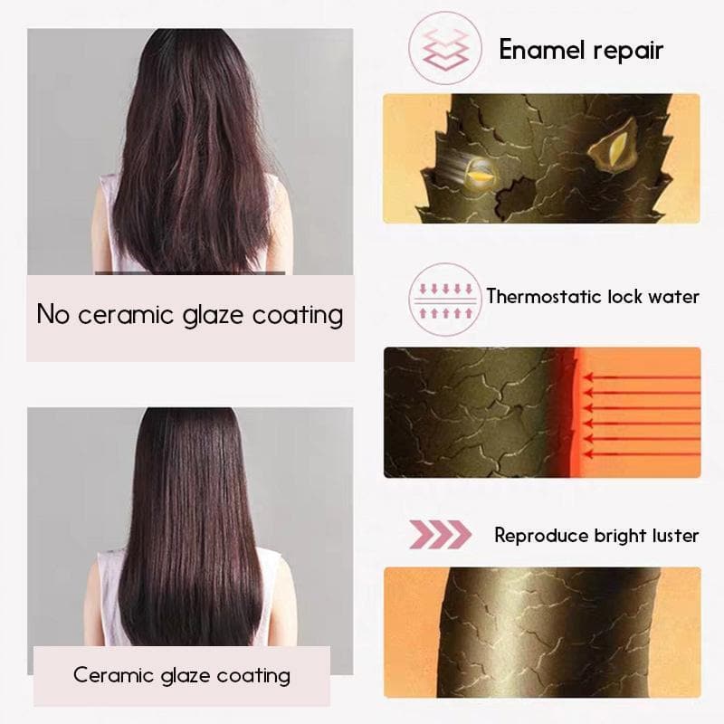 Mini-Lockenstab &amp; Glätteisen 2-in-1 aus Keramik | 190°C konstante Temperatur | Reisegröße 16,5 cm | Für Locken &amp; glattes Haar